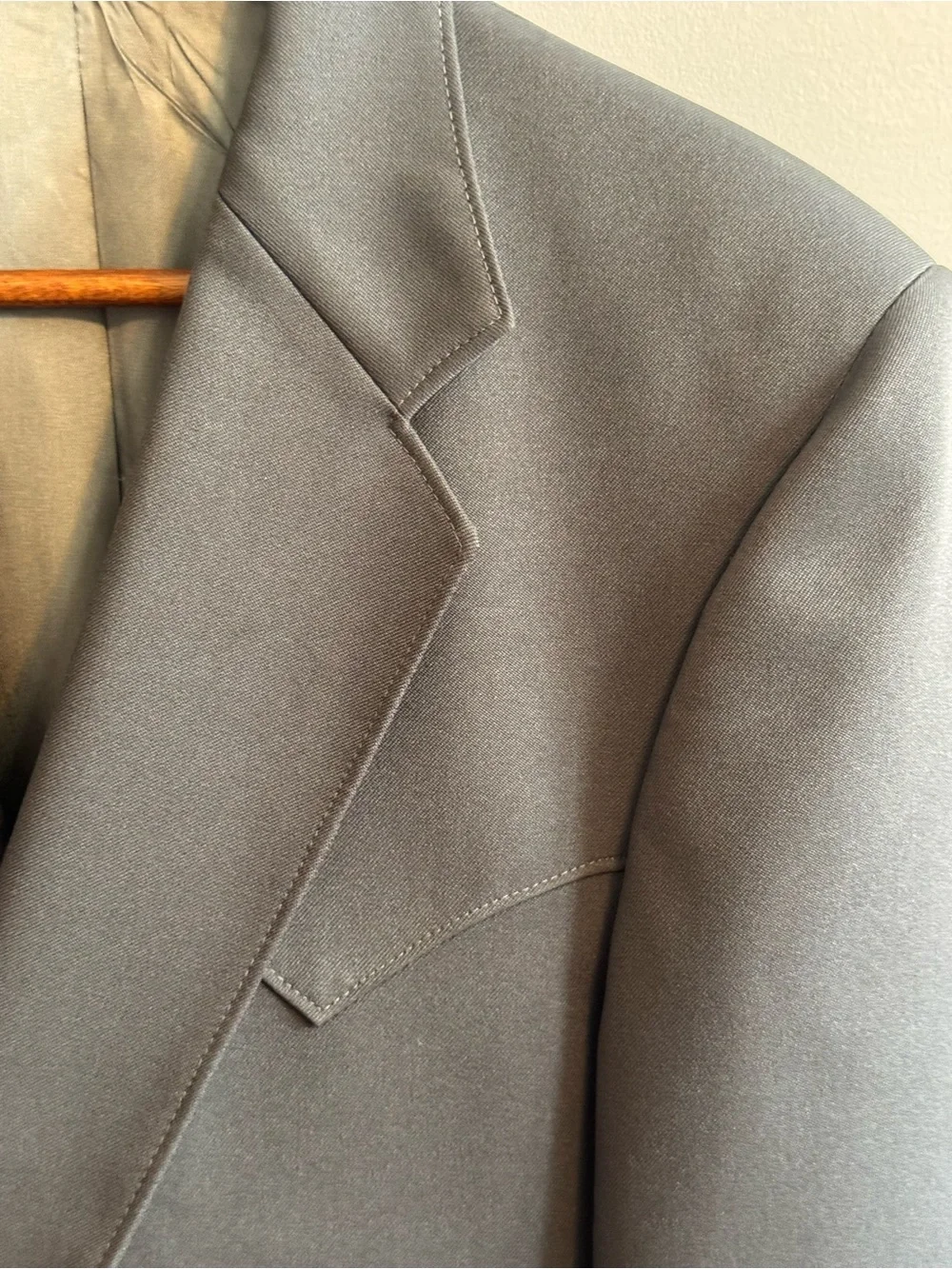 Vintage Sheplers American Original Gray Western Blazer 42L Made in USA